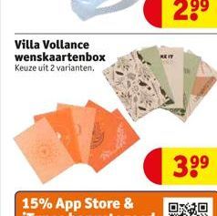 Villa Vollance wenskaartenbox Keuze uit 2 varianten.  KEIT  3⁹⁹ 