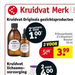 ORIGINALS  2 VOOR  1.00  ARTIKEL  2 VOOR  5.⁹8 39⁹  2 VOOR  4.0⁰  Prijsvoorbeeld: 2x Vitamine C Booster 50 ml 