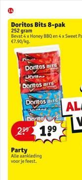 Doritos BITS Joriter Doritos BITS  Doritos airs  Dortowe  2.⁹⁹ 19⁹  Party Alle aankleding voor je feest.  AL 