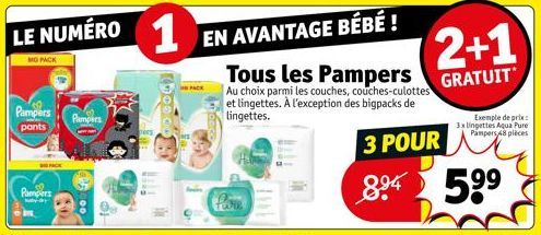 lingettes Pampers