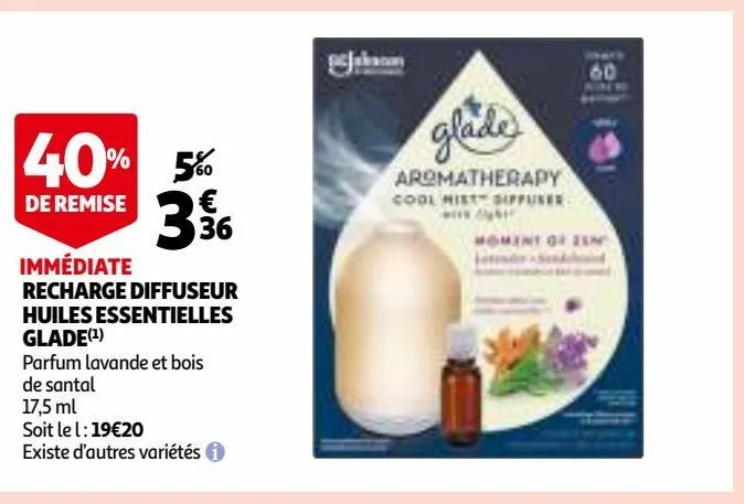 recharge diffuseur huiles essentielles glade