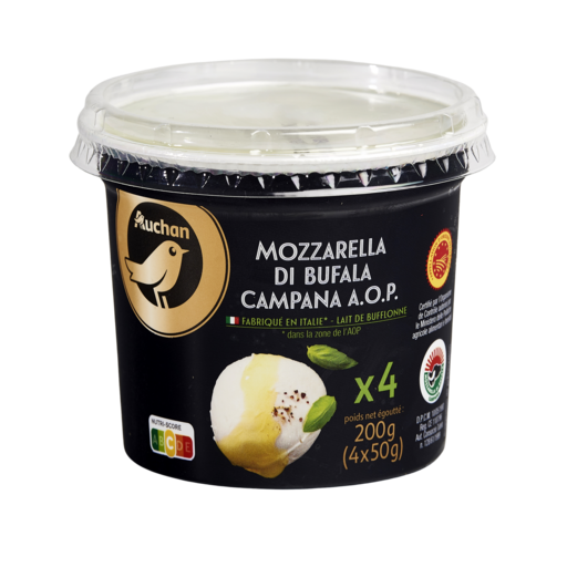 MOZZARELLA DI BUFALA CAMPANA AOP AUCHAN GOURMET