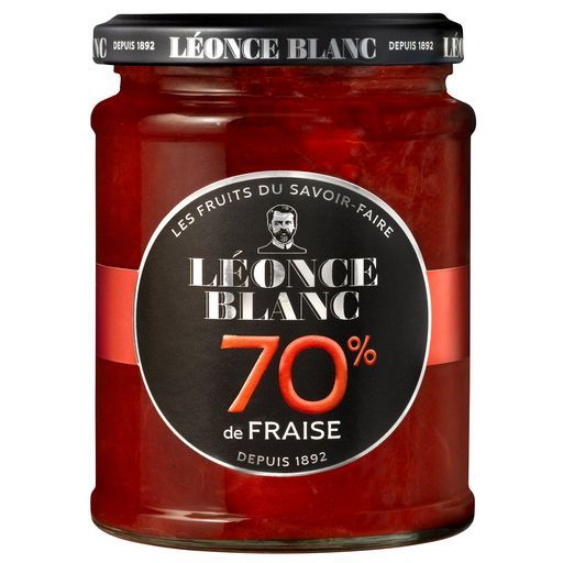 CONFITURE DE FRAISES 70% LEONCE BLANC