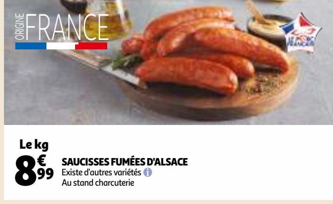 SAUCISSES FUMÉES D'ALSACE