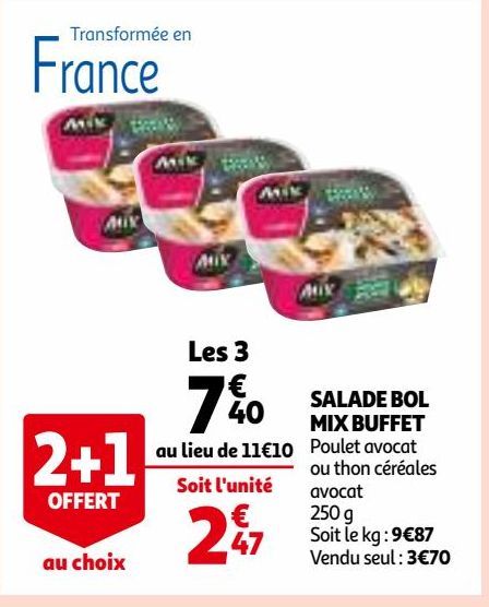 SALADE BOL MIX BUFFET