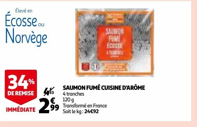 saumon fumé cuisine d'arôme