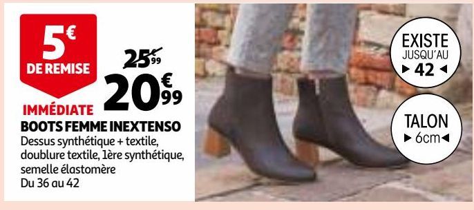 BOOTS FEMME INEXTENSO