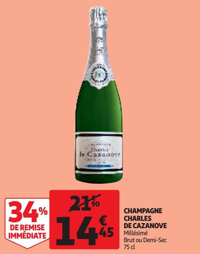 CHAMPAGNE CHARLES DE CAZANOVE