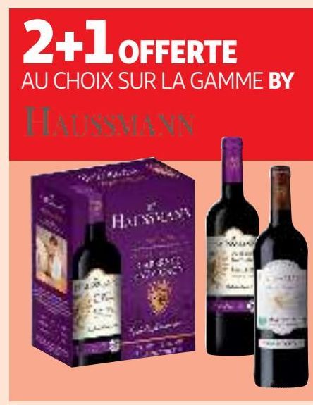 2+1 offert au choix sur la gamme BY HAUSSMANN