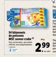 bâtonnets de surimi 