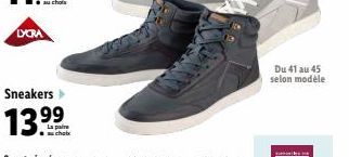 LYCRA  Sneakers  13.99  chatx  Du 41 au 45 selon modèle  he 