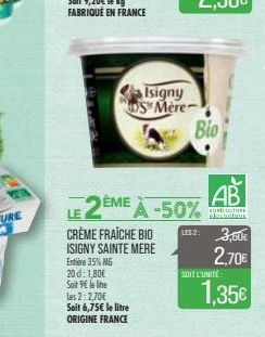 crème fraîche Isigny Sainte Mére