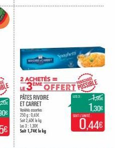 AVYOR  2 ACHETÉS =  Sompletti  REME OFFERT POSSIBLE  PANACHAGE  LES 3  SOIT L'UNITÉ  1,95€  1,30€  0,44€ 