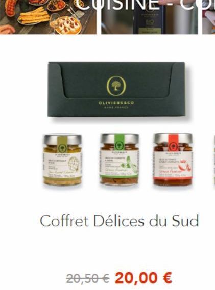 OLIVIERSACO FINE, FRANCE  Coffret Délices du Sud  20,50 € 20,00 € 