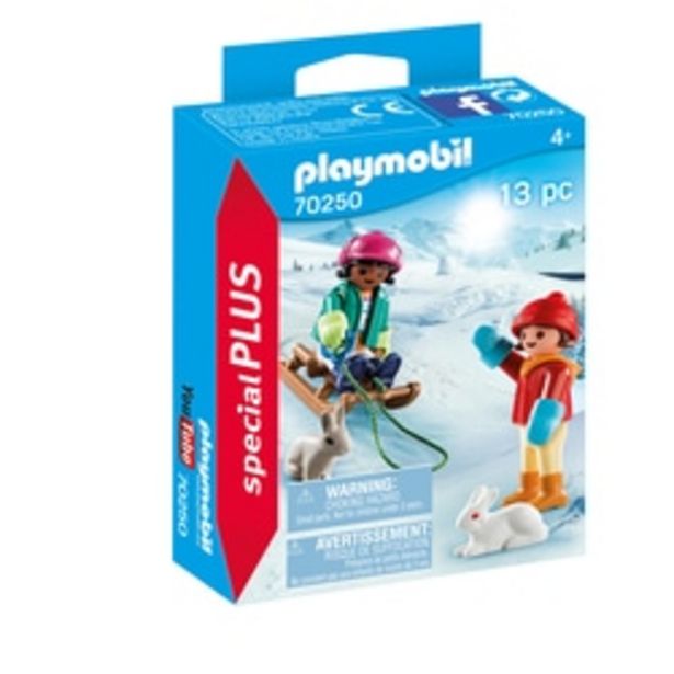 70250 - Playmobil Spécial Plus - Enfants avec luge offre à 3,49€ sur King Jouet
