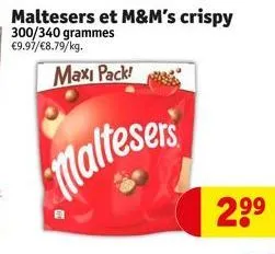 m&m's maltesers