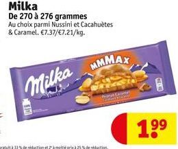 cacahuètes Milka