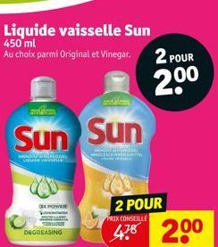 liquide vaisselle Sun