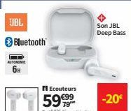 JBL  Bluetooth  AUTONOME  Ecouteurs €99  Son JBL Deep Bass  -20€ 