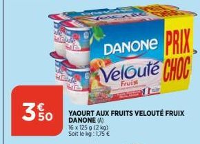 yaourt aux fruits Danone