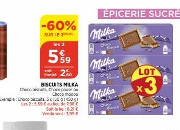 biscuits Milka