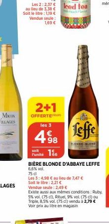 bière blonde Leffe