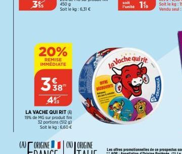 soldes La vache qui rit