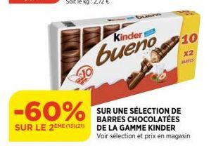 Kinder  bueno  10  x2 