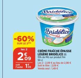 crème fraîche Bridélice