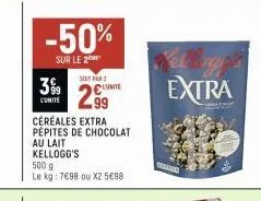 chocolat au lait kellogg's