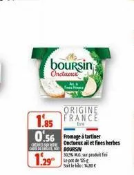 fromage onctueux boursin