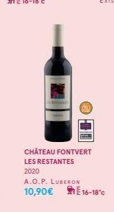 CHÂTEAU FONTVERT LES RESTANTES  2020  A.O.P. LUBERON  10,90€ 16-18°c 