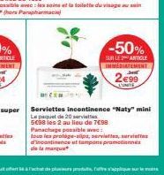 -50%  SUR LE ARTICLE IMMEDIATEMENT  2€99 