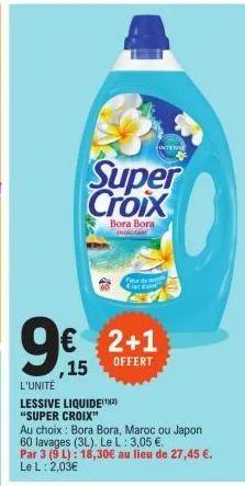 lessive super croix