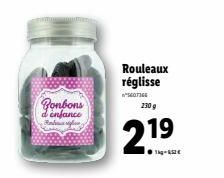 Bonbons d'enfance  Raha  Rouleaux réglisse  "SECTIE  21.⁹  230 g  19 