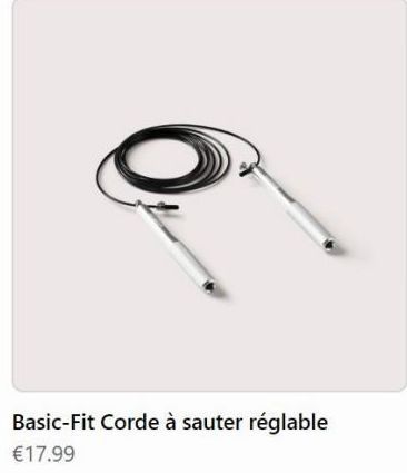 Corde Sauter offre sur Basic Fit