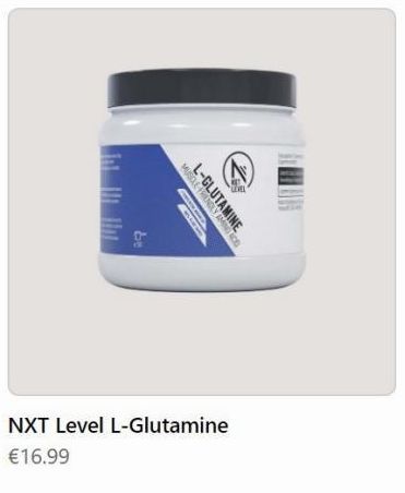 In It Hu  de  MUSCLE TRIENDLY AMING CO  L-GLUTAMINE  BLAN  NXT Level L-Glutamine €16.99   offre sur Basic Fit