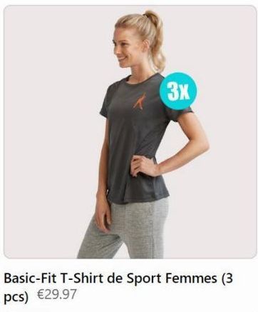 T-shirt de sport  offre sur Basic Fit