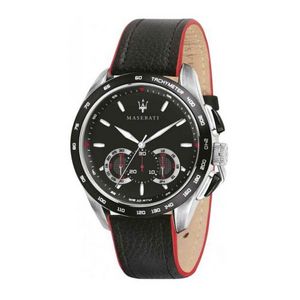 Maserati - Montre Maserati TRAGUARDO R8871612028 - Montre Chronographe Cuir Noir  Homme - Toutes les montres offre à 174,3€ sur 3 suisses