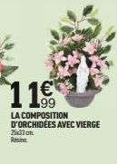11€  LA COMPOSITION D'ORCHIDÉES AVEC VIERGE 25x33 on Résine 