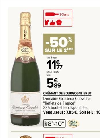 RAS  pacieux Chevalier  OF  2-3 ans  -50%  SUR LE 2EME  Les 2 pour  11  Le L:7,85 €  Soit  Refer  88°-10° France  