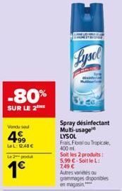 spray désinfectant 