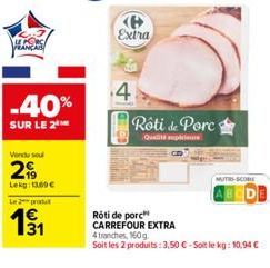 rôti de porc Carrefour