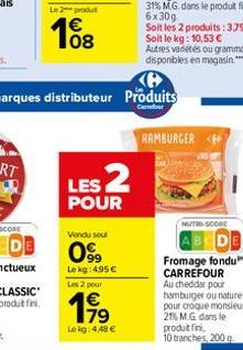 fromage fondu Carrefour