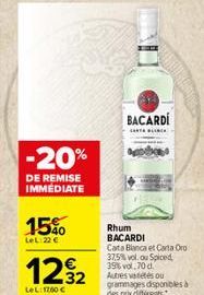 soldes Bacardi