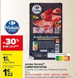 jambon serrano Carrefour