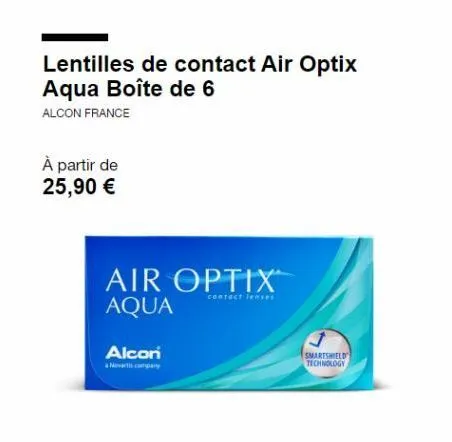 lentilles de contact aqua