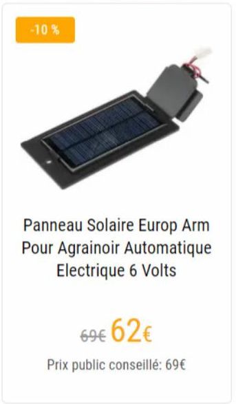 Panneau solaire  offre sur Pecheur.com