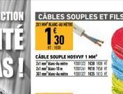 CABLE SOUPLE HOSVVF 1 MM²  21-2001332 1438 1438 1 420012978  211¹-1  36 1737 145.103 