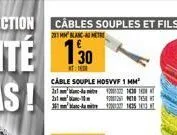 cable souple hosvvf 1 mm²  21-2001332 1438 1438 1 420012978  211¹-1  36 1737 145.103 